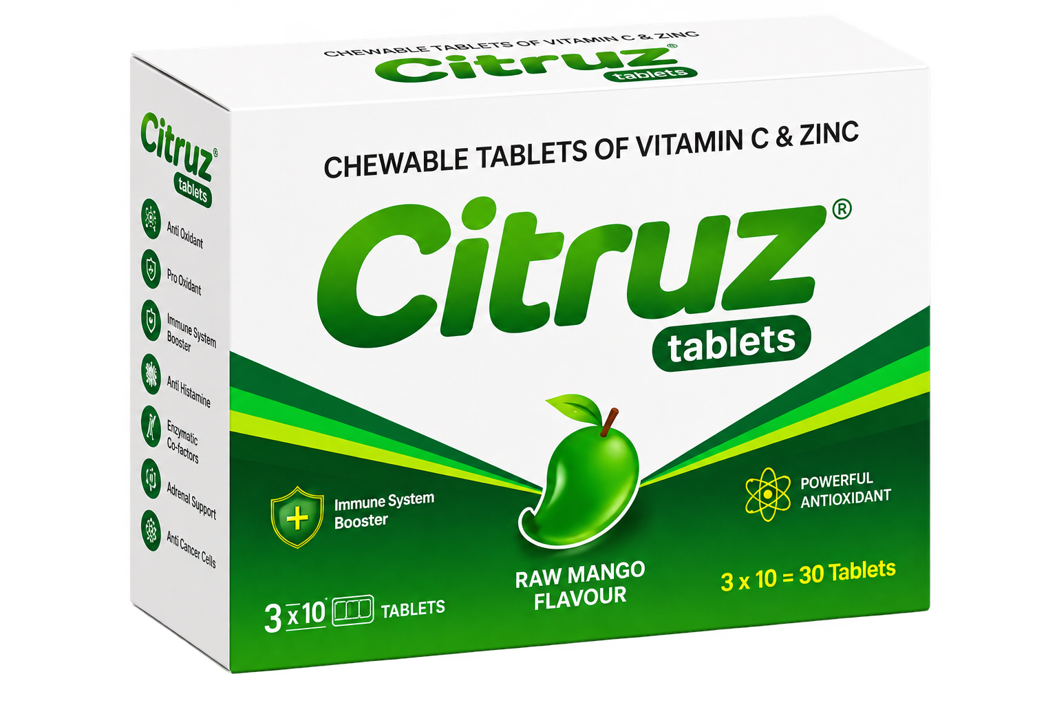 Citruz Chewable Tablet product packaging