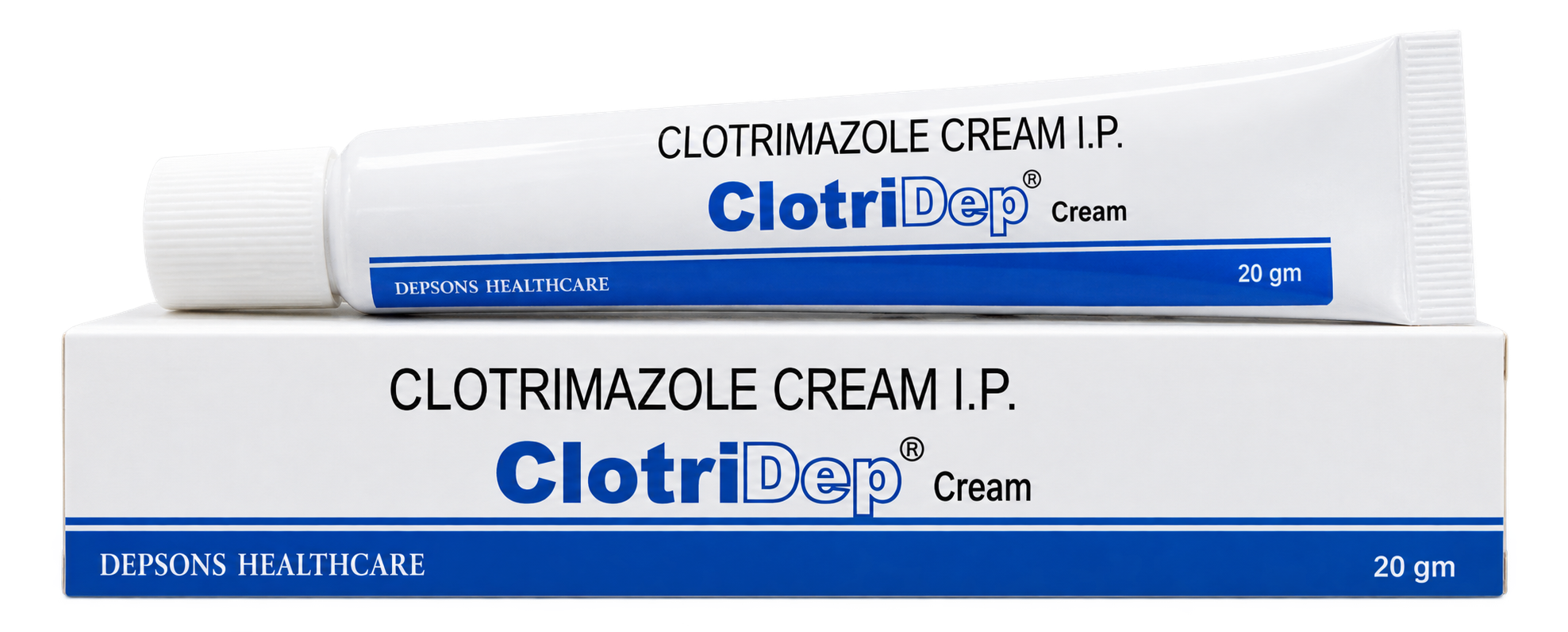 ClotriDep Cream product packaging and tube