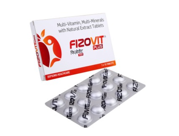 Fizovit Plus Tablet product packaging and blister strip