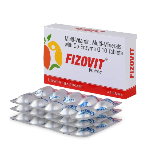 Fizovit Tablet product packaging and blister packs