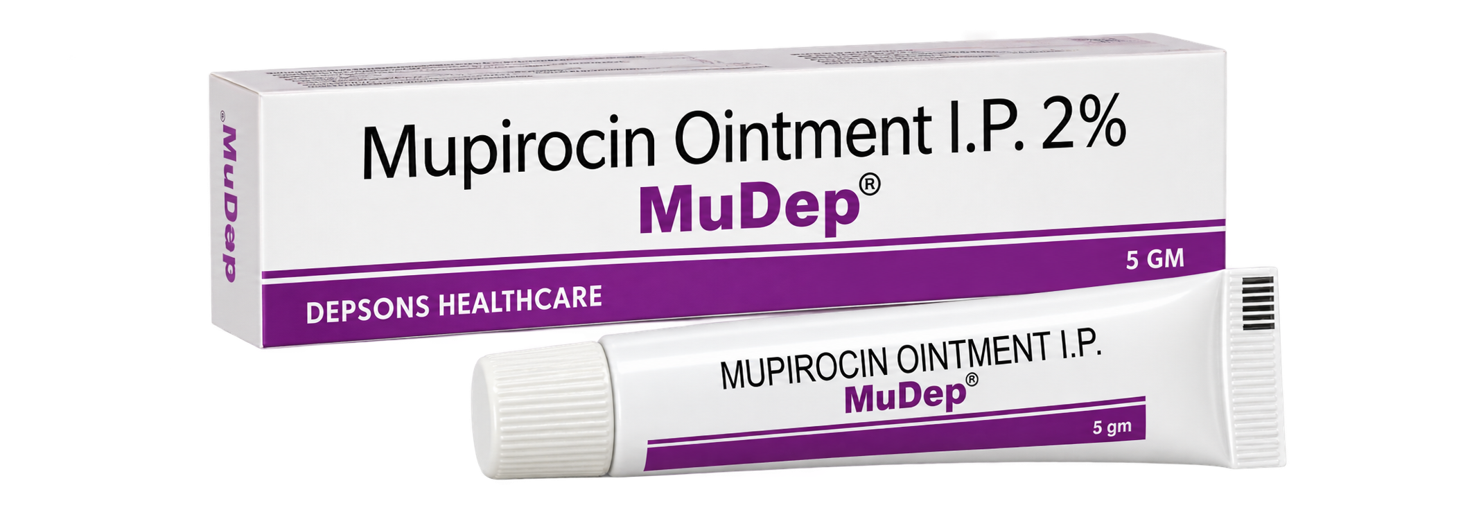 MuDep Mupirocin Ointment product packaging and tube