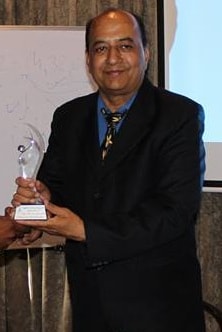 Mr. Paresh Soni, Founder of Depsons Healthcare, holding an award